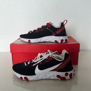 W NIKE REACT ELEMENT 55 6.5  ❤️🖤